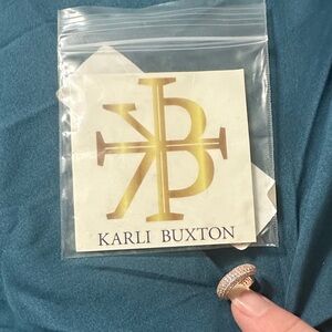 Karli Buxton Rose Gold Pave ear cuff